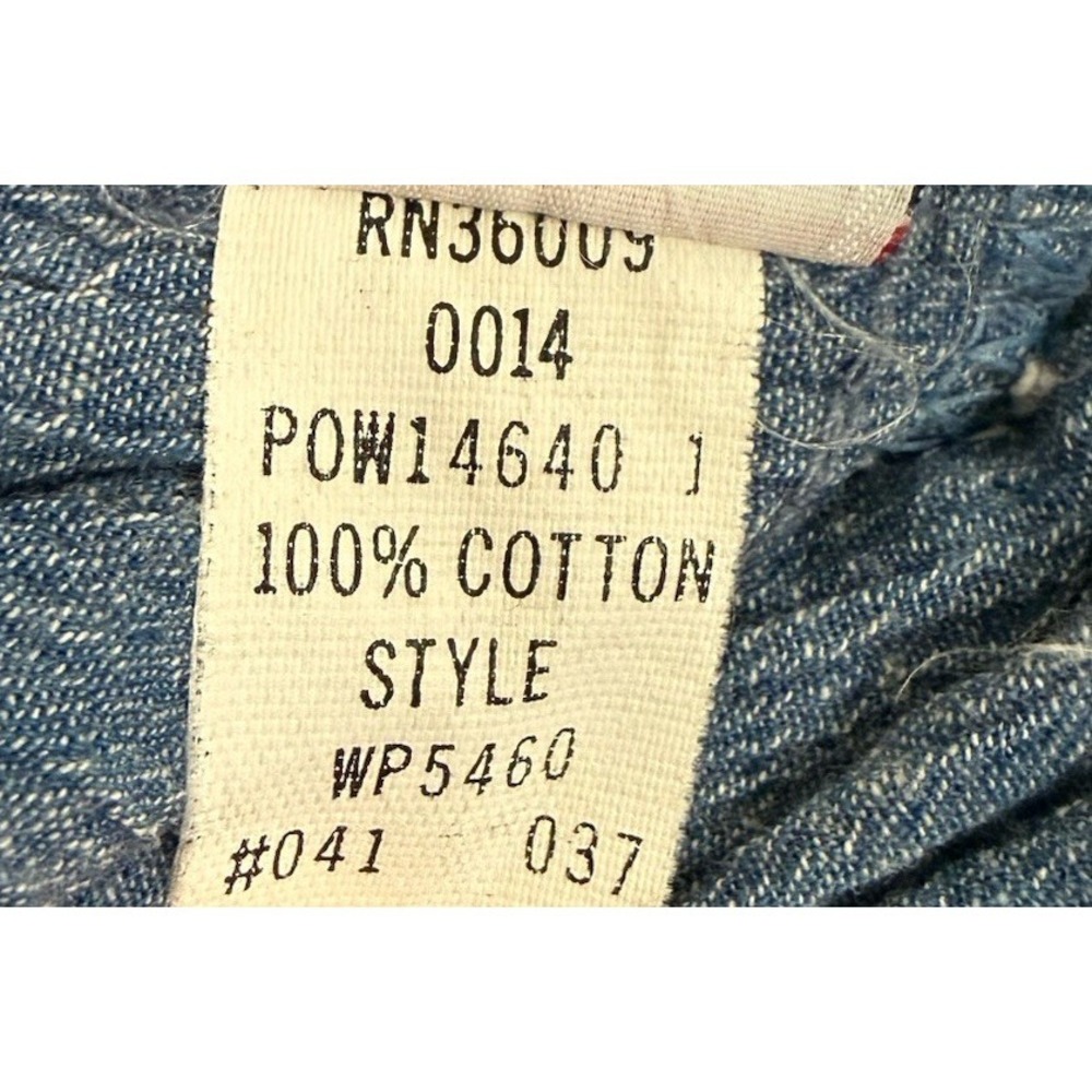 VTG Calvin Klein‎ Womens 100% Cotton Chambray Button Front Midi Skirt Sz 8 - Picture 12 of 12